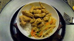 Recepta de cuina de Pollastre al curri amb coco